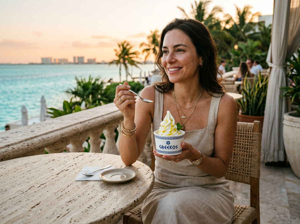 Editorial — shopping y postres en La Isla Cancún al atardecer
