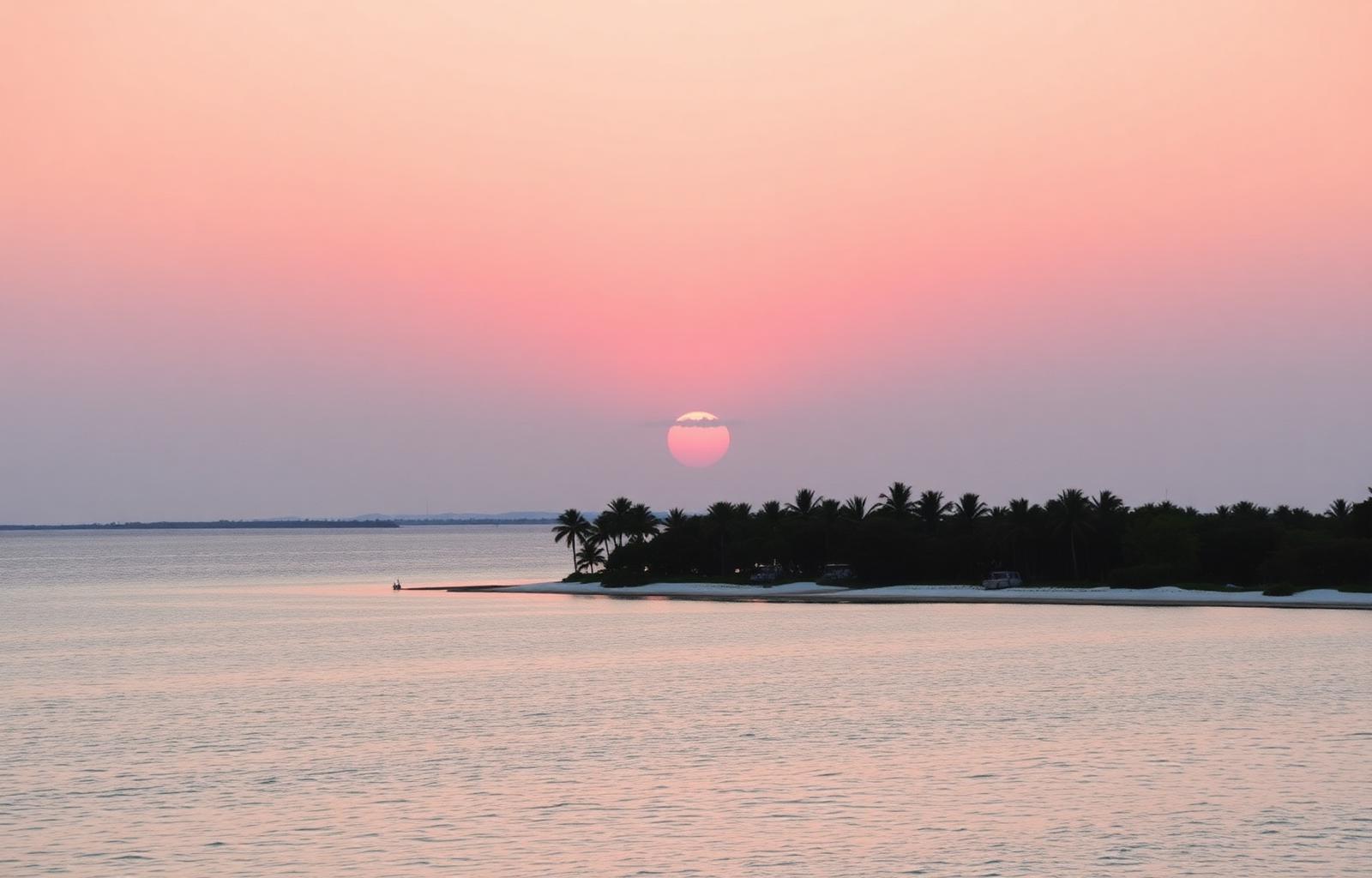Atardecer sobre la Laguna Nichupté